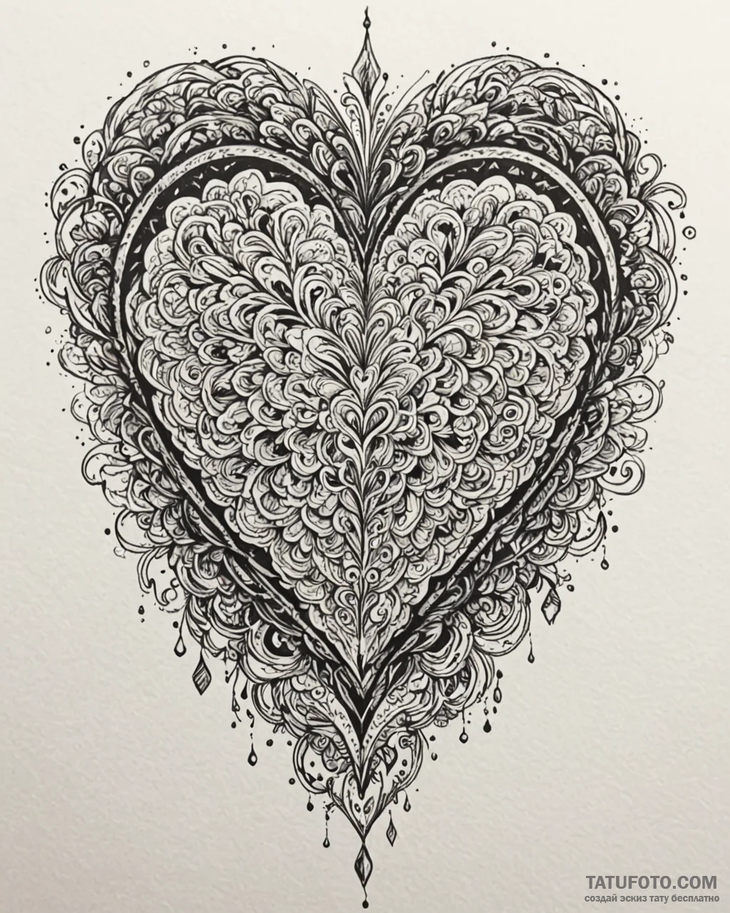 Tat tattoo sketch, pixel heart surrounded by... - эскиз тату (№1753578757_0, 27.07.2025 01:12) — Tatufoto.com