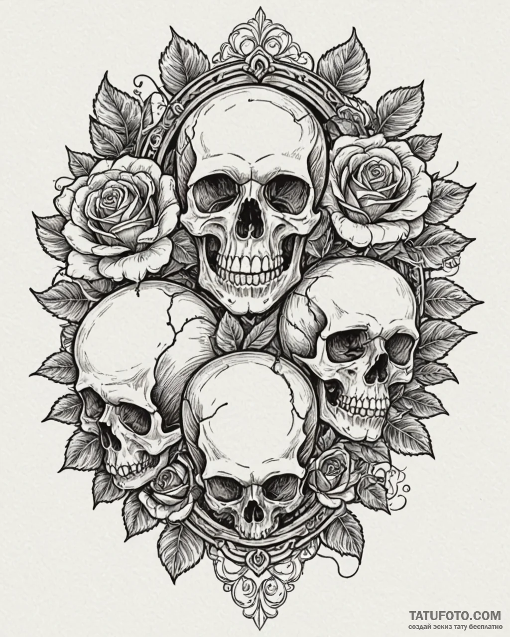 портреты с винтажными рамками, tattoo line ar… — эскиз тату (№1753579791_0, 27.07.2025 01:29) — Tatufoto.com