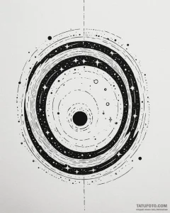 космические порталы и чёрные дыры - эскиз тату (№1753585307_0, 27.07.2025 03:01) — Tatufoto.com