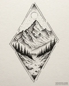 Tattoo sketch, pointillism style dotwork crea... - эскиз тату (№1753589608_0, 27.07.2025 04:13) — Tatufoto.com