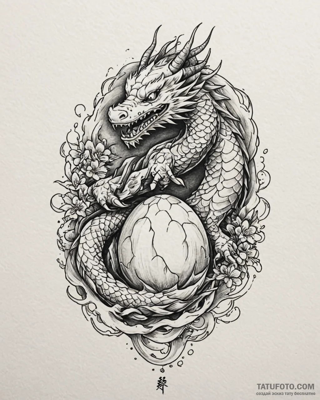 Tattoo sketch, hiccup holding dragon egg, hop... - эскиз тату (№1753593017_0, 27.07.2025 05:10) — Tatufoto.com