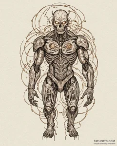 Eskizto, tattoo sketch, cappy standing strong... - эскиз тату (№1753593412_0, 27.07.2025 05:16) — Tatufoto.com