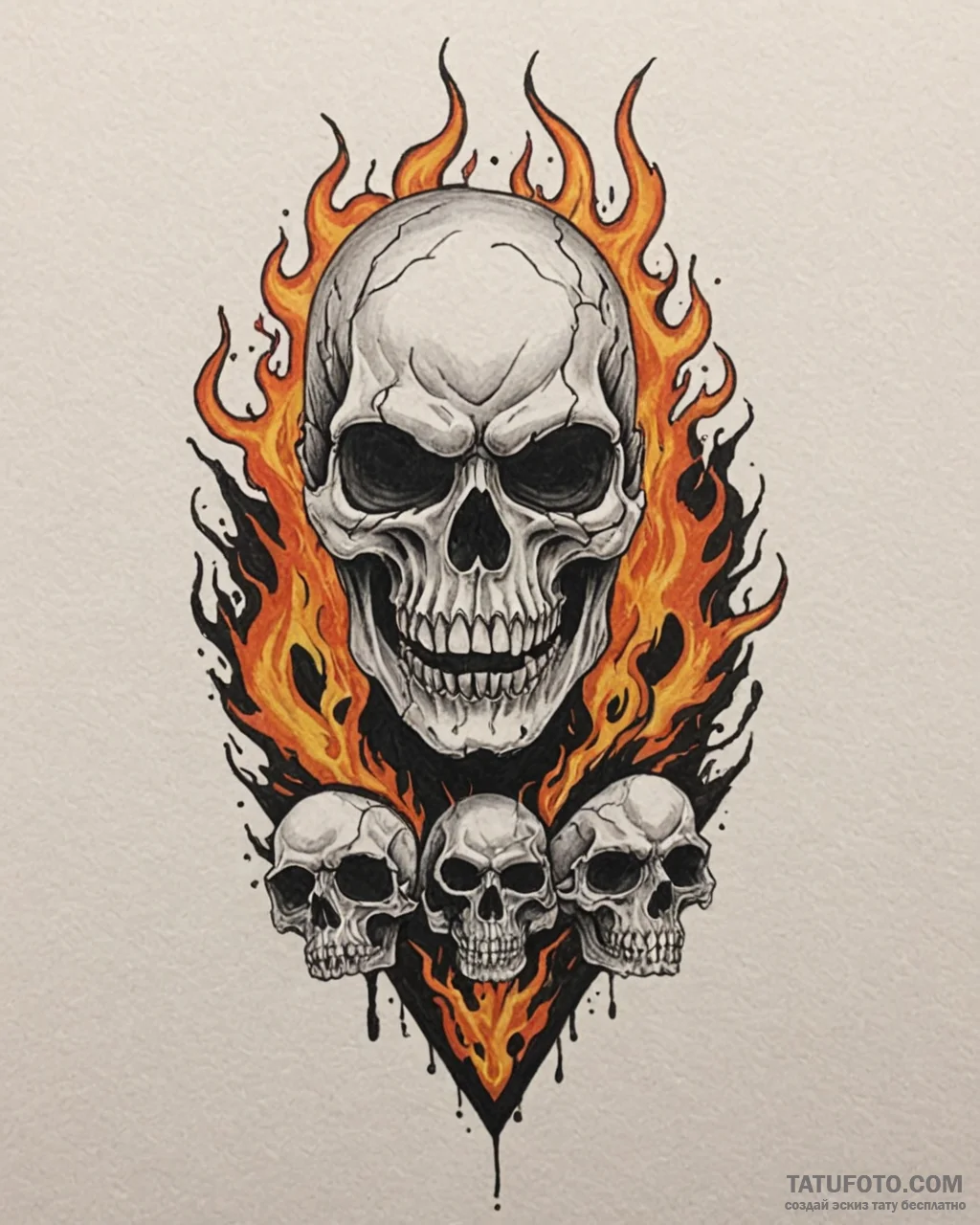 Tat tattoo sketch, metalhead with skull mask... - эскиз тату (№1753601332_0, 27.07.2025 07:28) — Tatufoto.com