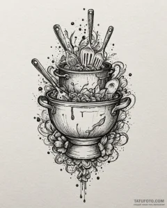 Eskizto, tattoo sketch, remy with kitchen ute... - эскиз тату (№1753604106_0, 27.07.2025 08:15) — Tatufoto.com