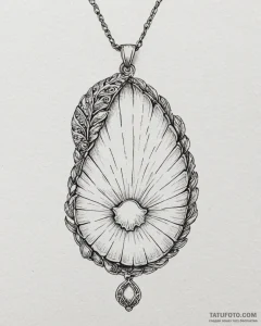 Tat tattoo sketch, saoirse with glowing shell... - эскиз тату (№1753608265_0, 27.07.2025 09:24) — Tatufoto.com