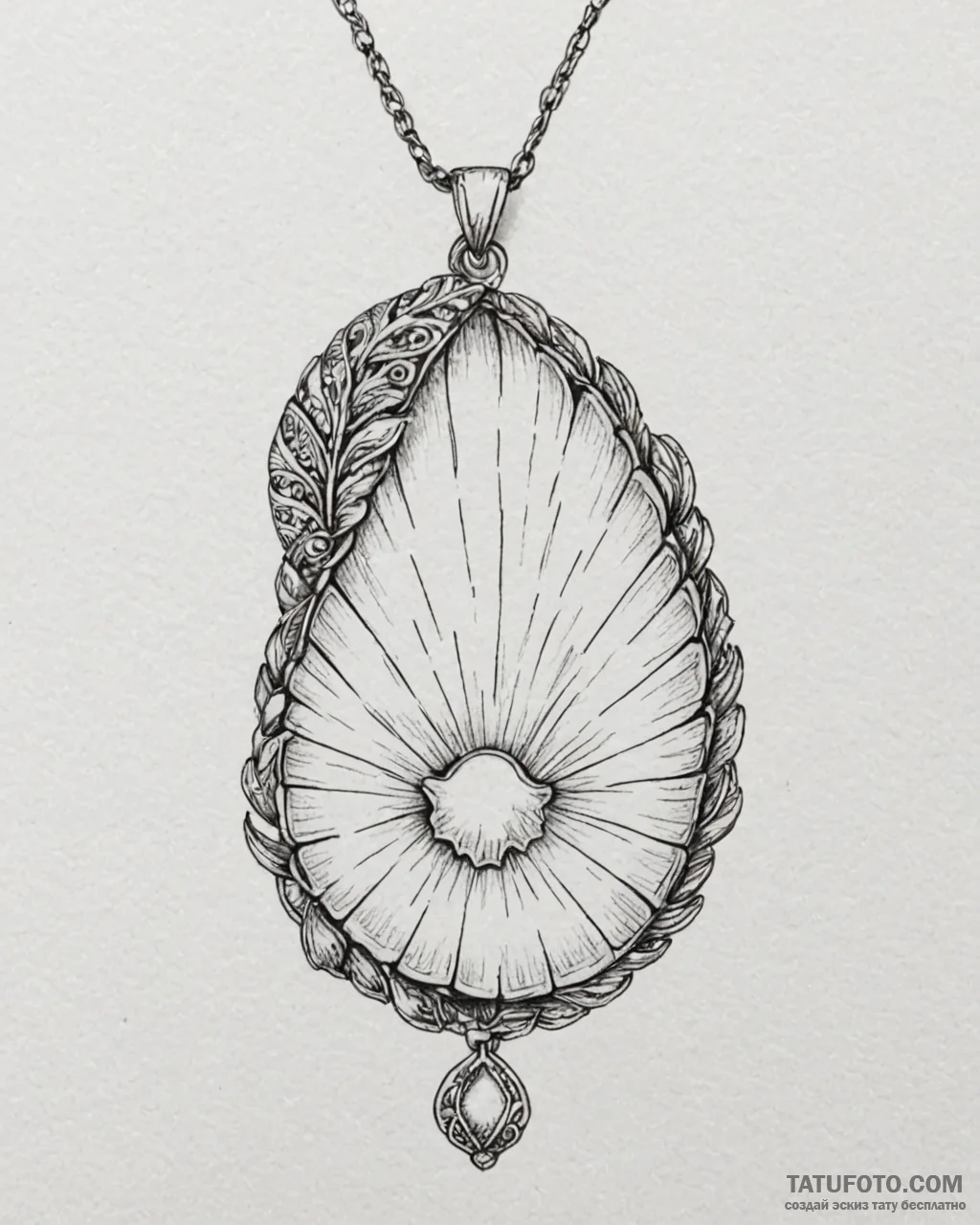 Tat tattoo sketch, saoirse with glowing shell... - эскиз тату (№1753608265_0, 27.07.2025 09:24) — Tatufoto.com