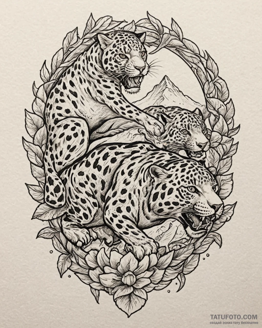 Tattoo sketch, miguel and tulio riding jaguar... - эскиз тату (№1753608658_0, 27.07.2025 09:30) — Tatufoto.com