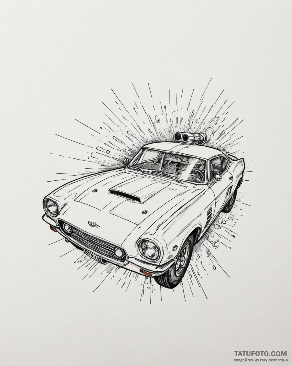 Tattoo sketch, finn mcmissile shooting gadget... - эскиз тату (№1753609845_0, 27.07.2025 09:50) — Tatufoto.com