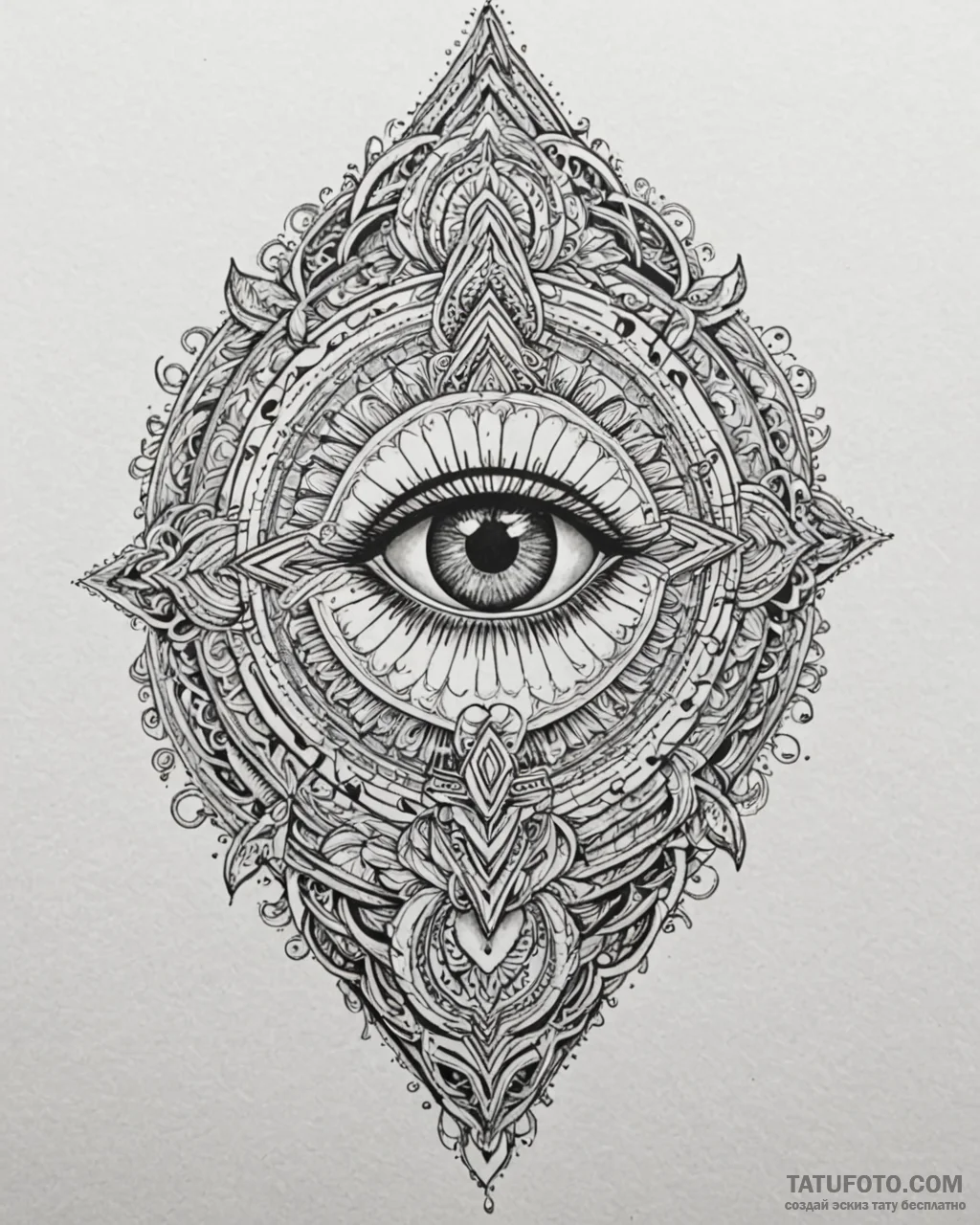 Tat tattoo sketch, glowing aura emanating fro... - эскиз тату (№1753610041_0, 27.07.2025 09:54) — Tatufoto.com