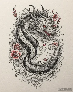 красная (turning red, 2022), tattoo sketch de... - эскиз тату (№1753613614_0, 27.07.2025 10:53) — Tatufoto.com