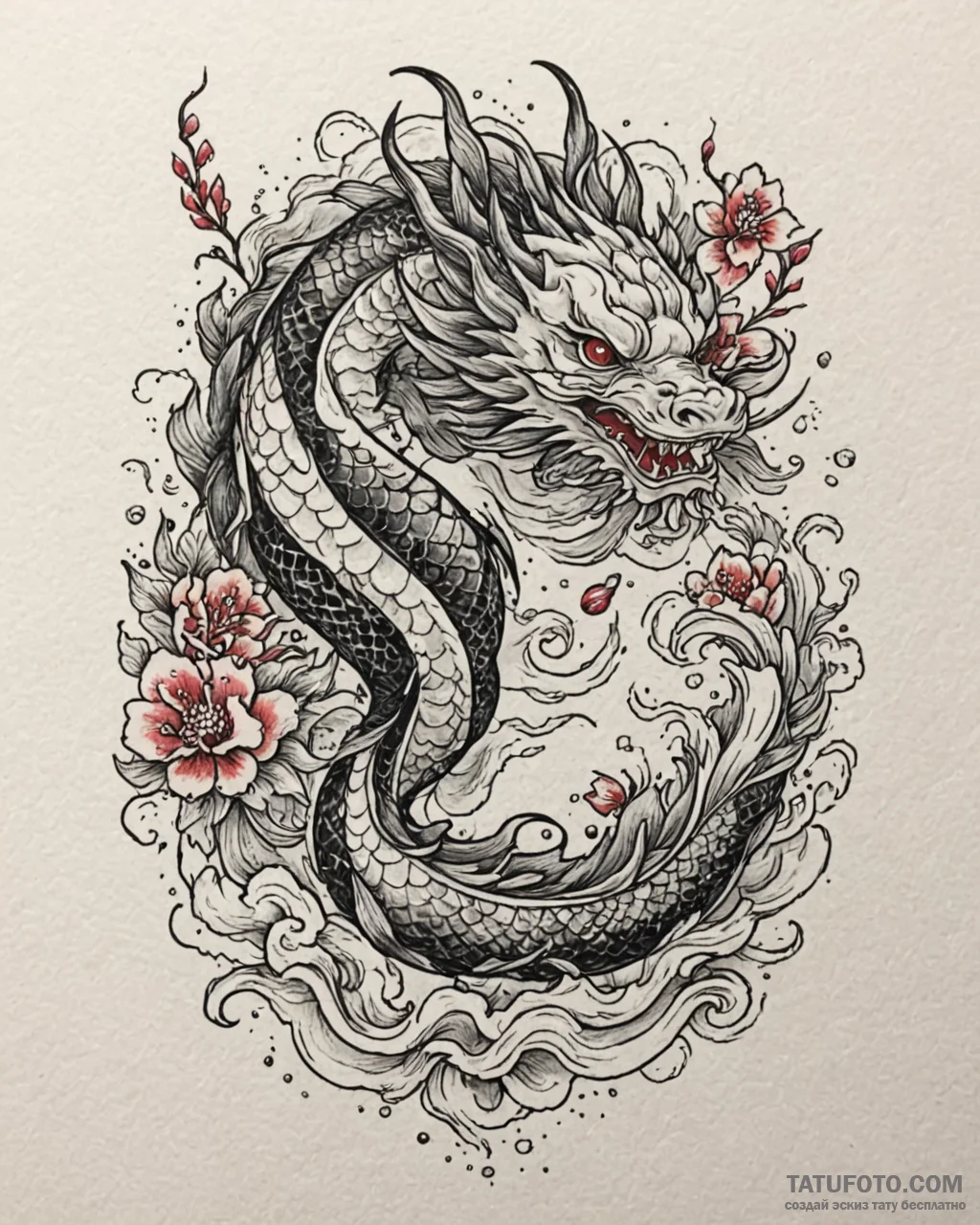 красная (turning red, 2022), tattoo sketch de... - эскиз тату (№1753613614_0, 27.07.2025 10:53) — Tatufoto.com