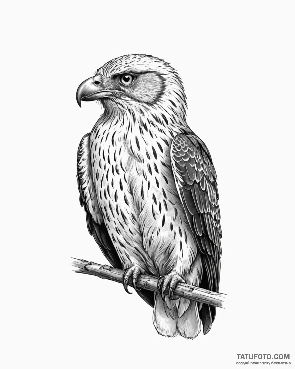 птицы (ворон, орёл, сова) - эскиз тату (№1753615791_0, 27.07.2025 11:29) — Tatufoto.com