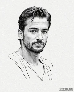 актер - эскиз тату (№1753619563_0, 27.07.2025 12:32) — Tatufoto.com