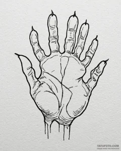 Tattoo sketch, bambi’s paw prints in soil, mi... - эскиз тату (№1753621174_0, 27.07.2025 12:59) — Tatufoto.com