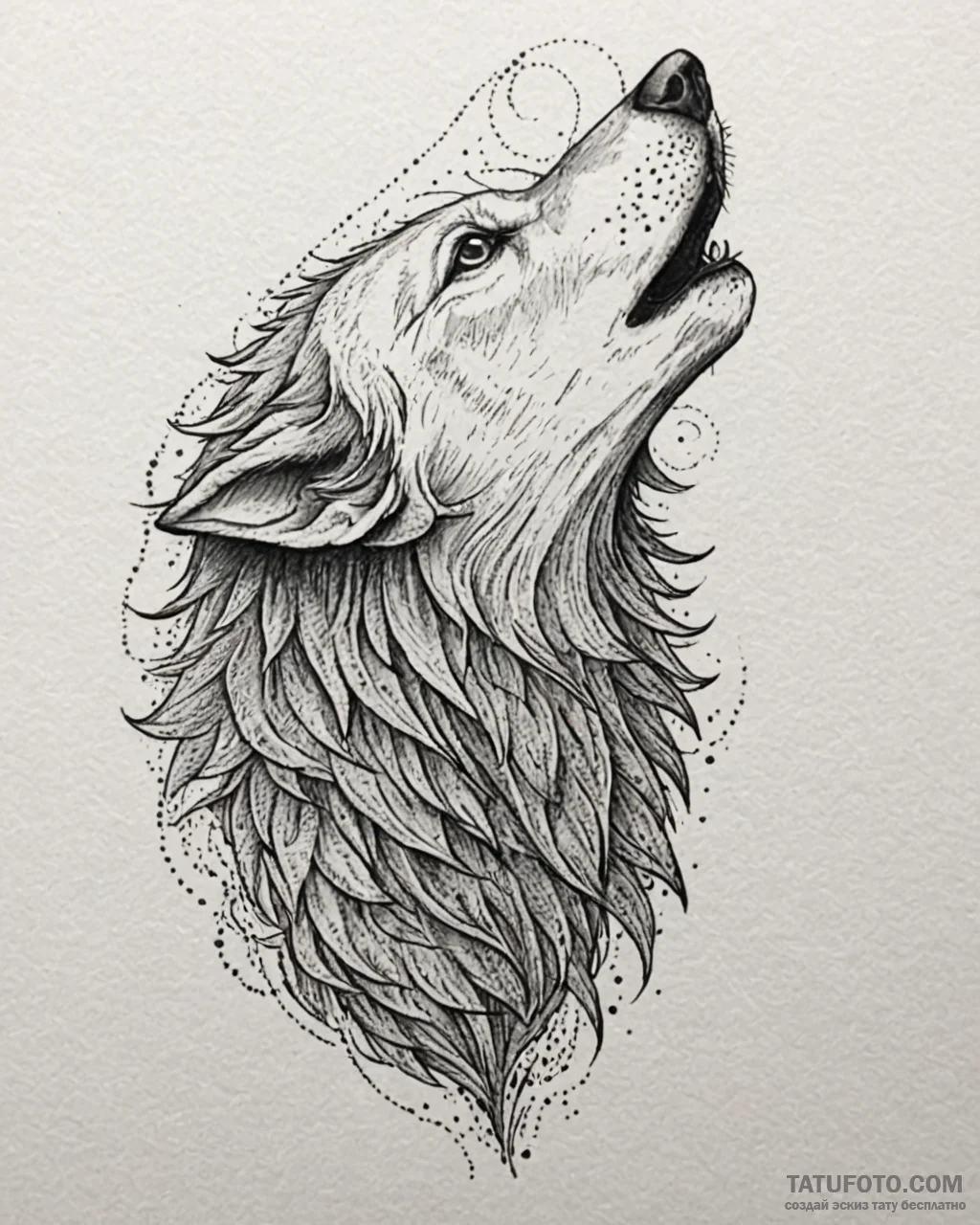 Tattoo sketch, howl transforming into bird, d... - эскиз тату (№1753624203_0, 27.07.2025 13:50) — Tatufoto.com