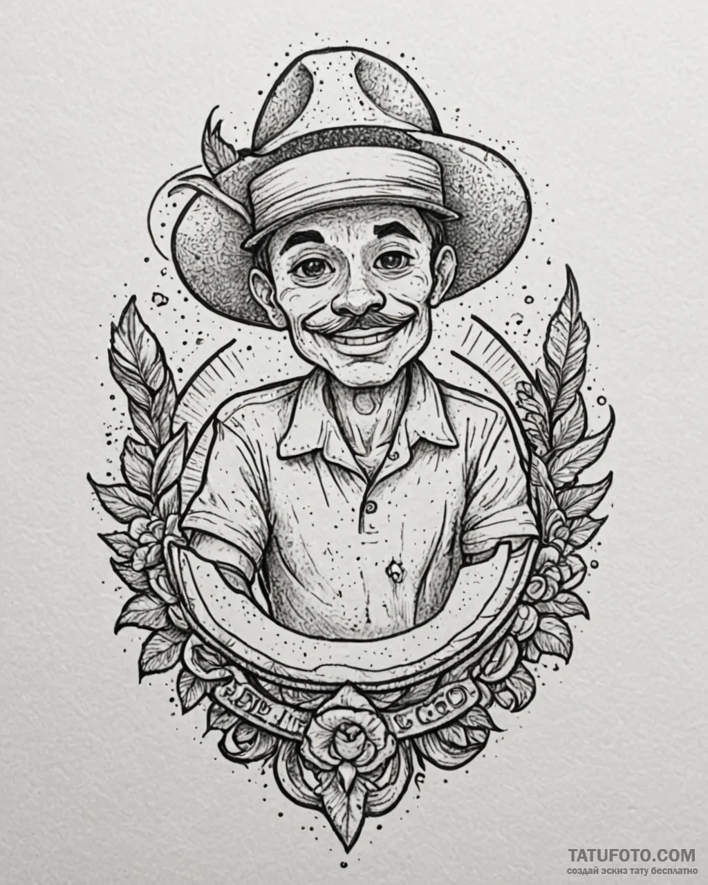 коко (coco, 2017), concept art for tattoo, bl... - эскиз тату (№1753626395_0, 27.07.2025 14:26) — Tatufoto.com