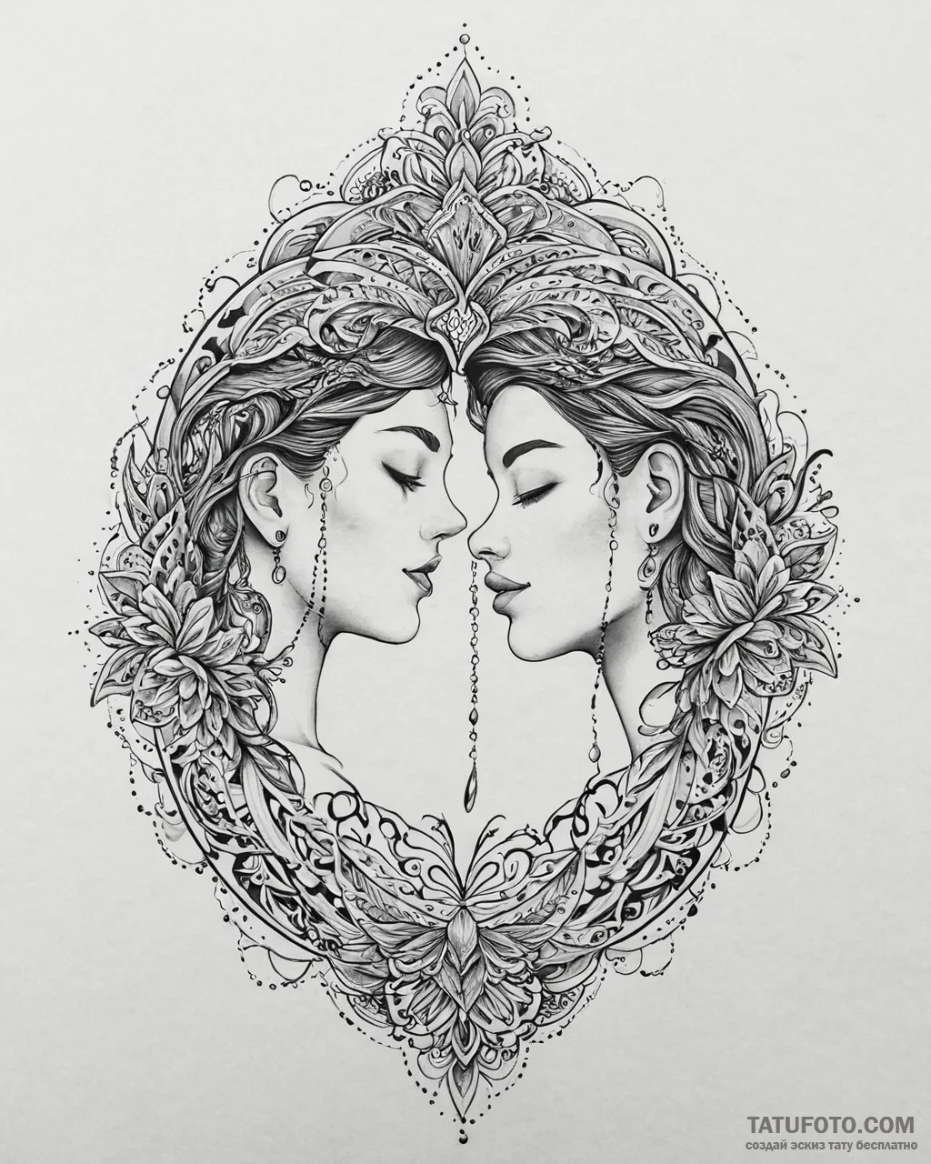 Tattoo sketch, jim and morph duo with playful... - эскиз тату (№1753628070_0, 27.07.2025 14:54) — Tatufoto.com