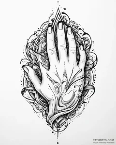 Tat tattoo sketch, graffiti artist’s hand spr... - эскиз тату (№1753628468_0, 27.07.2025 15:01) — Tatufoto.com