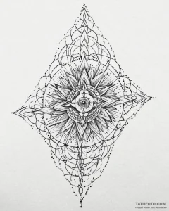 Tat tattoo sketch, geometric dotwork pattern... - эскиз тату (№1753631084_0, 27.07.2025 15:44) — Tatufoto.com