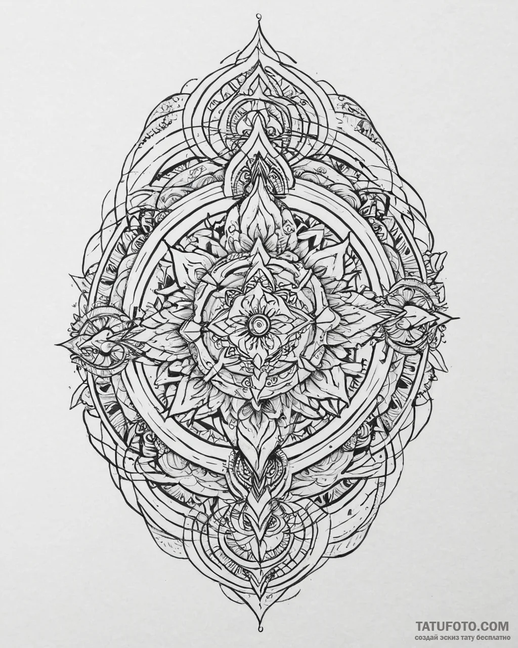 Tat tattoo sketch, magical battle scene with... - эскиз тату (№1753632085_0, 27.07.2025 16:01) — Tatufoto.com