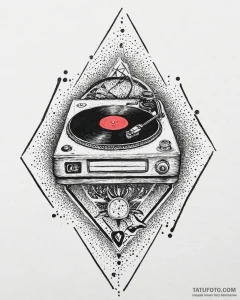 Tat tattoo sketch, retro lover with classic v... - эскиз тату (№1753635332_0, 27.07.2025 16:55) — Tatufoto.com