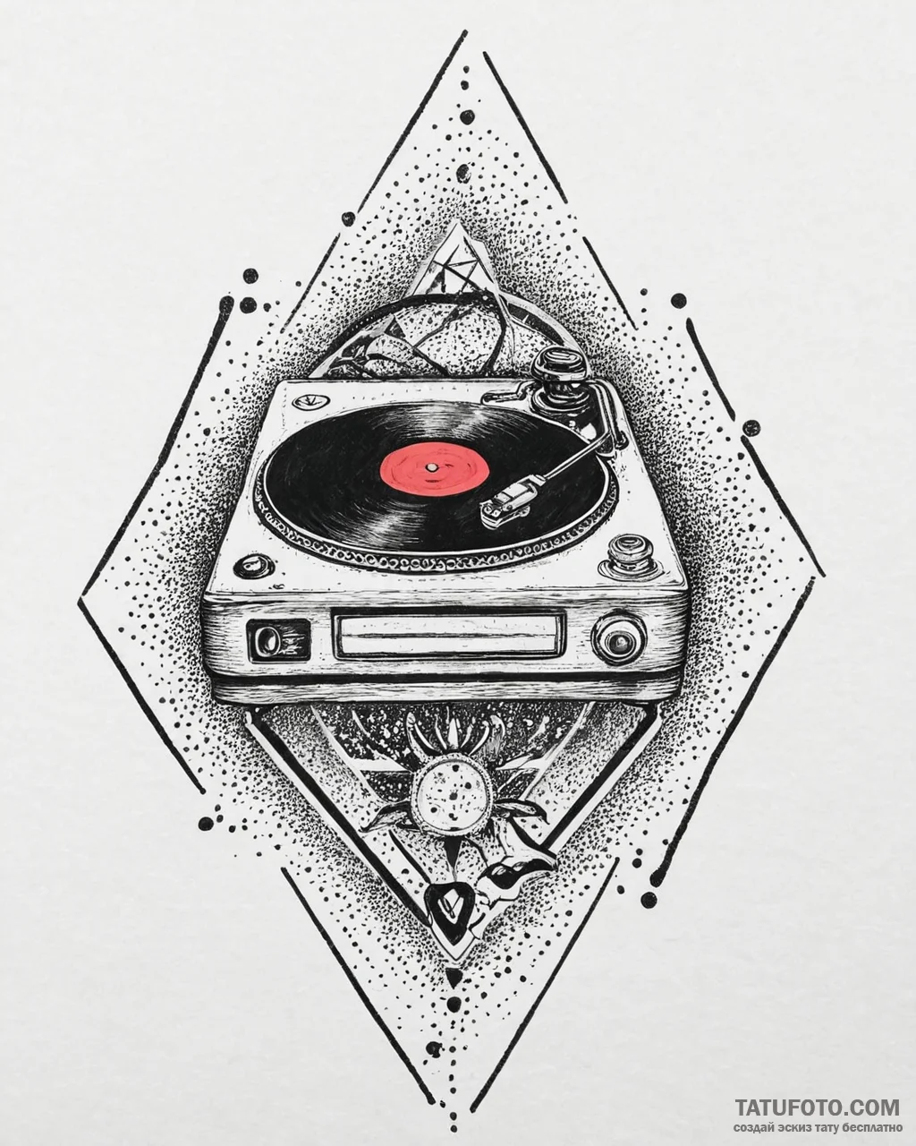 Tat tattoo sketch, retro lover with classic v... - эскиз тату (№1753635332_0, 27.07.2025 16:55) — Tatufoto.com