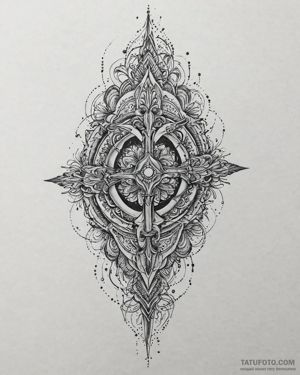 Tattoo sketch, astrid fighting with spear, in... - эскиз тату (№1753642637_0, 27.07.2025 18:57) — Tatufoto.com