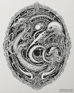 водяные духи и морские чудовища, concept art... - эскиз тату (№1753652339_0, 27.07.2025 21:38) — Tatufoto.com