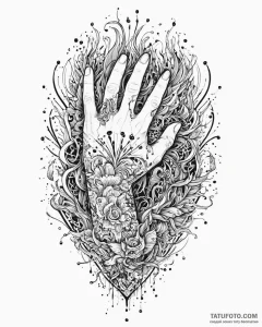 Tattoo sketch, ralph punching through firewal... - эскиз тату (№1753653140_0, 27.07.2025 21:52) — Tatufoto.com