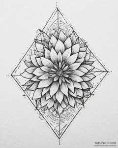Tat tattoo sketch, floral motif combined with... - эскиз тату (№1753654943_0, 27.07.2025 22:22) — Tatufoto.com