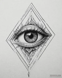 پنتاگرام - реализм (ч/б), black & grey - эскиз тату (№1753658445_0, 27.07.2025 23:20) — Tatufoto.com