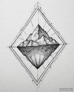 پنتاگرام - black & grey, тонкая линия - эскиз тату (№1753658620_0, 27.07.2025 23:23) — Tatufoto.com