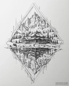قدرت - 3d эффект (объем) - эскиз тату (№1753659156_0, 27.07.2025 23:32) — Tatufoto.com
