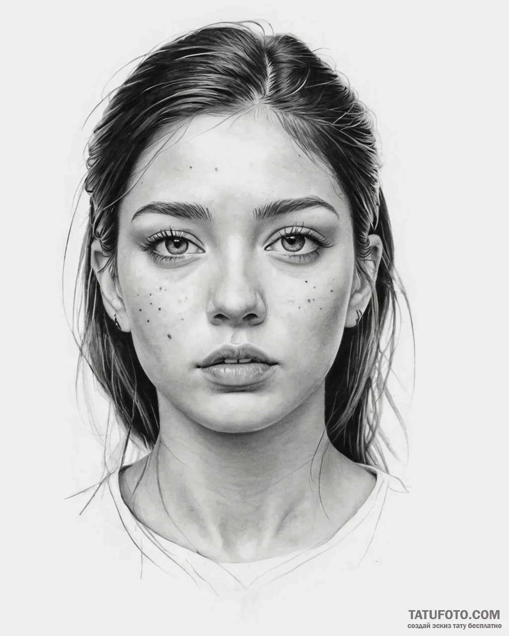 پنتاگرام - реализм (ч/б) - эскиз тату (№1753659316_0, 27.07.2025 23:35) — Tatufoto.com