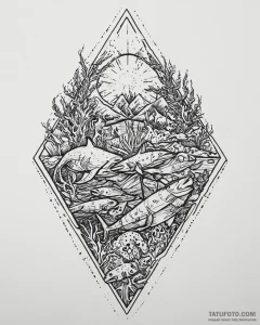 Eskizto, tattoo sketch, bruce and friends und... - эскиз тату (№1753659963_0, 27.07.2025 23:46) — Tatufoto.com