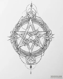 пентаграмма - эскиз тату (№1753660603_0, 27.07.2025 23:56) — Tatufoto.com