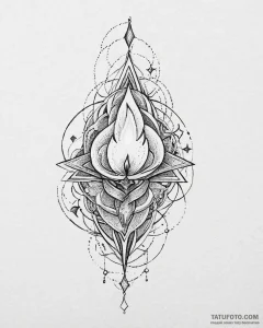 Tat tattoo sketch, flickering candle flame me... - эскиз тату (№1753662918_0, 28.07.2025 00:35) — Tatufoto.com