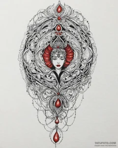дизайнер, ink illustration for tattoo, soft w... - эскиз тату (№1753669074_0, 28.07.2025 02:17) — Tatufoto.com