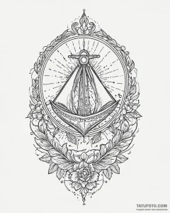 эмо, artistic tattoo sketch, vibrant colors,... - эскиз тату (№1753669663_0, 28.07.2025 02:27) — Tatufoto.com