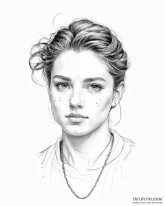 портреты в стиле олдскул - эскиз тату (№1753673431_0, 28.07.2025 03:30) — Tatufoto.com