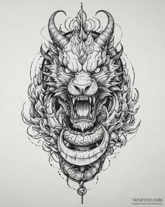 Tattoo sketch, haku transforming into dragon,... - эскиз тату (№1753677441_0, 28.07.2025 04:37) — Tatufoto.com