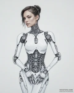 Tat tattoo sketch, cosplayer transforming int... - эскиз тату (№1753678032_0, 28.07.2025 04:47) — Tatufoto.com