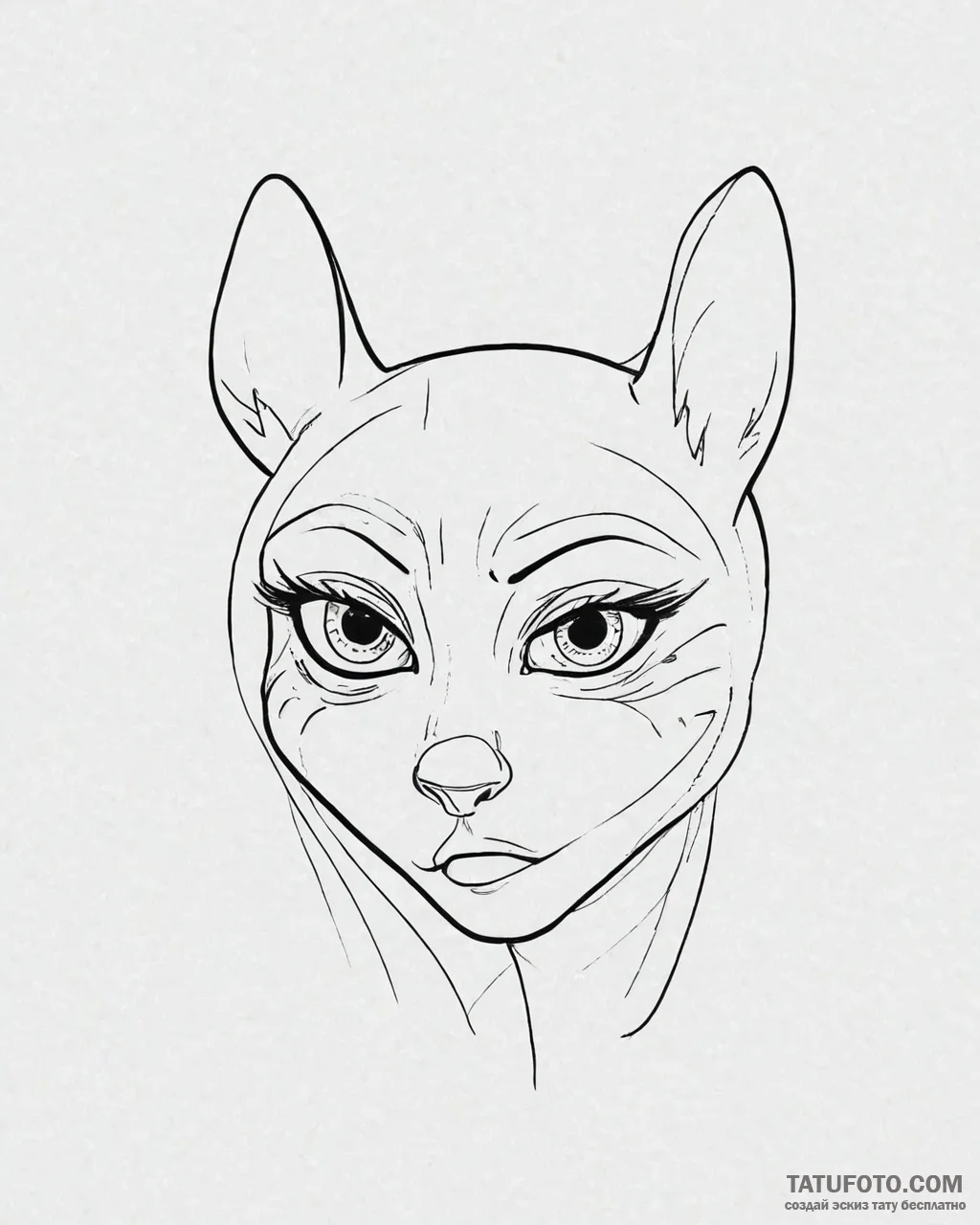 Eskizto, tattoo sketch, sid’s eyes exaggerate... - эскиз тату (№1753680829_0, 28.07.2025 05:33) — Tatufoto.com