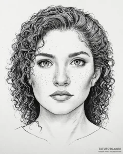 Tattoo sketch, merida’s determined eyes close... - эскиз тату (№1753684576_0, 28.07.2025 06:36) — Tatufoto.com