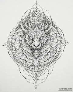Tattoo sketch, morph transforming into dragon... - эскиз тату (№1753685361_0, 28.07.2025 06:49) — Tatufoto.com