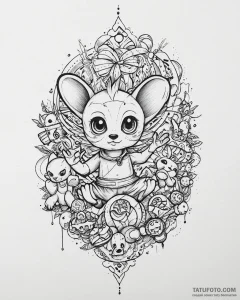 Eskizto, tattoo sketch, jack-jack surrounded... - эскиз тату (№1753685949_0, 28.07.2025 06:59) — Tatufoto.com
