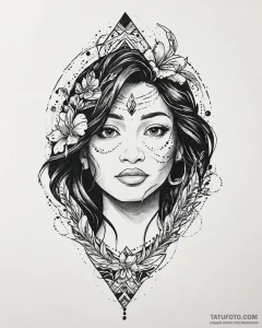 Moana 2 (заявлена на 2024), tattoo sketch des... - эскиз тату (№1753686146_0, 28.07.2025 07:02) — Tatufoto.com