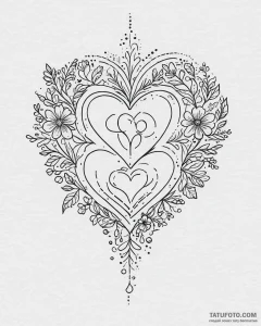 Tattoo sketch: a collection of small, delicat... - эскиз тату (№1753708136_0, 28.07.2025 13:08) — Tatufoto.com