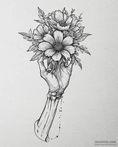 Tattoo sketch a fine line drawing of a human... - эскиз тату (№1753708542_0, 28.07.2025 13:15) — Tatufoto.com
