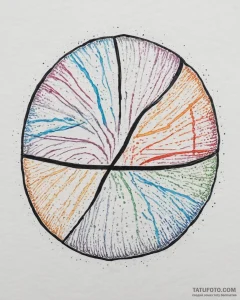 A close-up of the texture of a basketball., a... - эскиз тату (№1753710379_0, 28.07.2025 13:46) — Tatufoto.com